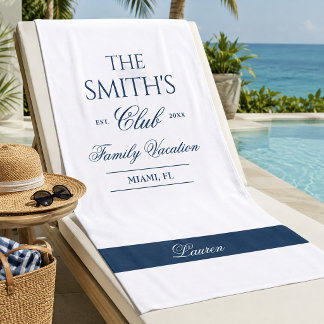 Familie Reünie Handdoek, Aangepaste Vakantie Strandlaken