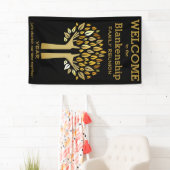 Familie reünie Hands Up Tree biedt aangepaste bann Spandoek (Insitu)