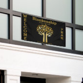 Familie reünie Hands Up Tree biedt aangepaste bann Spandoek (Buitenkant Gebouw)