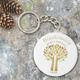 Familie reünie Hands Up Tree biedt aangepaste Sleutelhanger