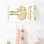 Familie reünie Hands Up Tree biedt aangepaste Spandoek (Insitu)