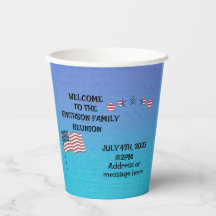 Familie Reünie Juli 4th thema Feest