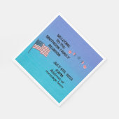 Familie Reünie Juli 4th thema Feest Servet (Hoek)