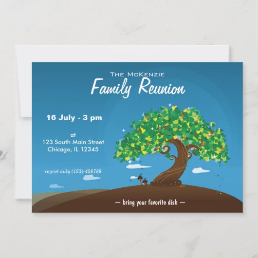 Familie Reünie Kaart (Voorkant)