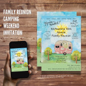 Familie Reünie Kampeerweekend Kaart