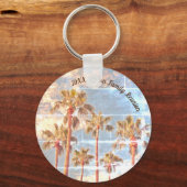 Familie reünie Keepomwille Faded Fotopalm Sleutelhanger (Voorkant)