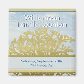 Familie Reünie Keepsake genealogie Boom Magneet (Voorkant)