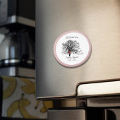 Familie Reünie Keepsake Tree | Roos gouden glitter Magneet