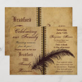 Familie reünie - Klassiek ontwerp Kaart (Voorkant / Achterkant)