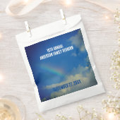 Familie Reünie Kleurrijke Regenboog Jaarlijkse Eve Bedankzakje (Geknipt)