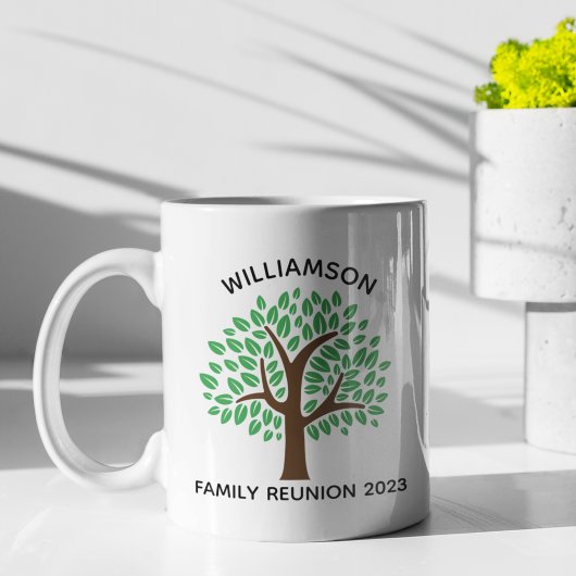 Familie Reünie Leuke Groene Boom Custom Keepsake Koffiemok