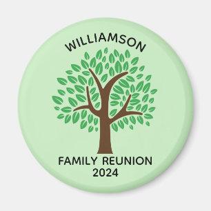 Familie Reünie Leuke Groene Boom Custom Keepsake Magneet