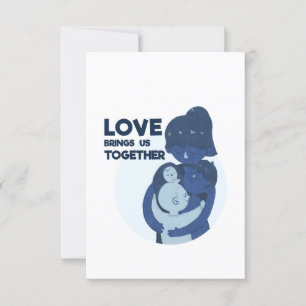 familie reünie liefde brengt ons bij elkaar kaart