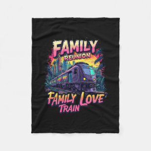 Familie Reünie Liefdestrein Team Verzamel Trip Fleece Deken