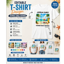 Familie Reünie Maatwerk - Zomer Familie Reünie T-shirt