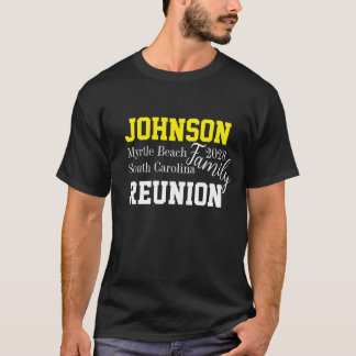 Familie Reünie Moderne Typografie Party T-shirt