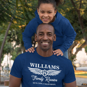 Familie Reünie Monogram Donker T-shirt