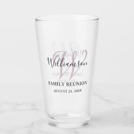 Familie Reünie Monogram Eenvoudig Glas