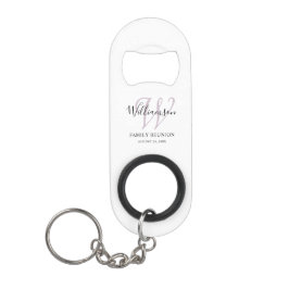 Familie Reünie Monogram Eenvoudig Mini Flessenopener
