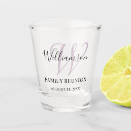 Familie Reünie Monogram Eenvoudig Shot Glas