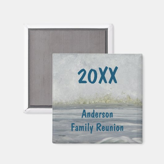 Familie Reünie Oceaan jaarlijkse zomer strand vaka Magneet (Voorkant / Achterkant)