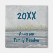 Familie Reünie Oceaan jaarlijkse zomer strand vaka Magneet (Voorkant)