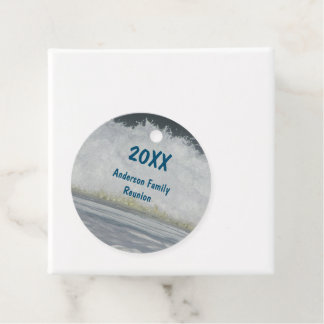 Familie Reünie Ocean Jaarlijkse Zomer Beach Vakant Bedankjes Labels