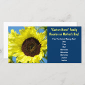 Familie Reünie op Moederdag! Uitnodigingen voor he (Voorkant / Achterkant)