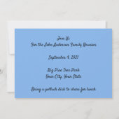 Familie reünie Oude Wooden Kerk Kaart (Achterkant)