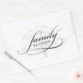Familie reünie ovale sticker (Envelop)