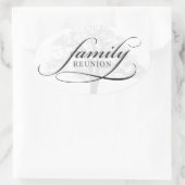 Familie reünie ovale sticker (Tas)