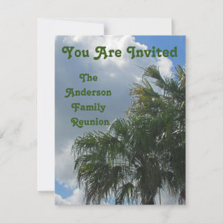 Familie Reünie Palm Trees Jaarlijkse strandreis Kaart