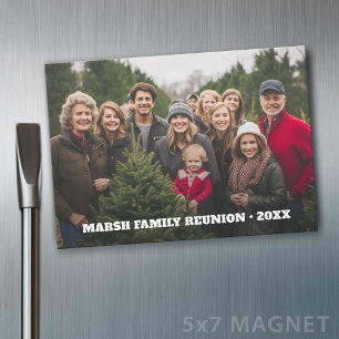 Familie Reünie Panoramafoto met Type Magneet