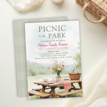 Familie Reünie Picknick Elegante Waterverftechniek