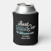 Familie reünie picknick monogram beste ooit blikjeskoeler (Blikje Achterkant)