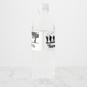 Familie Reünie Picknick Party Waterfles Labels Etiket (Achterkant)