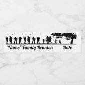 Familie Reünie Picknick Party Waterfles Labels Etiket (Enkel label)