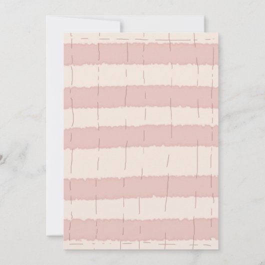 Familie reünie picknick Schattigee zomer illustrat Kaart (Achterkant)