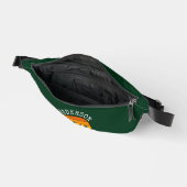 Familie reünie pijnbomen zonsondergang groen heuptasje (Open)