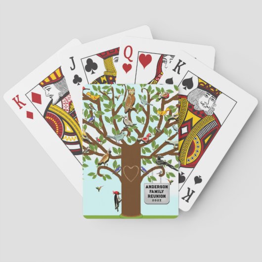 Familie Reünie Pokerkaarten (Achterkant)