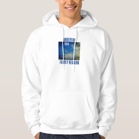 Familie Reünie Regenboog Kleurrijke Zomer Picinic Hoodie (Voorkant)