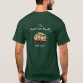  familie reünie retro leuke paddenstoelen t-shirt (Achterkant)