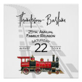 Familie Reünie Rode Trein Perfect Poster (Voorkant)