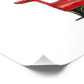 Familie Reünie Rode Trein Perfect Poster (Hoek)