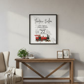 Familie Reünie Rode Trein Perfect Poster