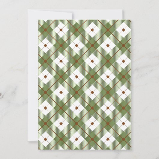 Familie Reünie Rustieke Bos Cabine Uitnodiging (Achterkant)