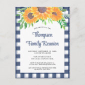 Familie Reünie Rustieke Floral Uitnodiging Briefkaart (Voorkant)