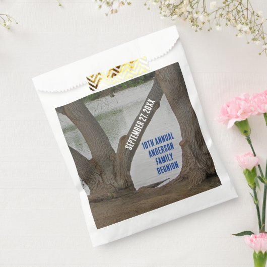 Familie Reünie Rustieke Lakehouse jaarlijkse vakan Bedankzakje (Gezegeld)