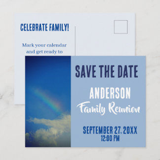 Familie Reünie Samenkomst Regenboog Bewaar de Datu Briefkaart