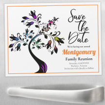 Familie reünie slaat de datum van de multicolorstr